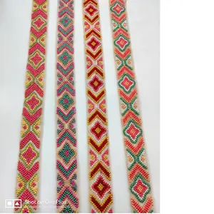 custom made embroidered laces in assorted patterns and designs suitable for art and craft