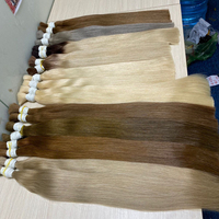 Extensions de cheveux 100% vierges Remy de haute qualité, tissage simple, lisses et soyeux, cheveux vietnamiens, longues, adaptées aux perruques Double Genius