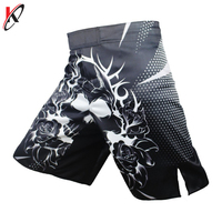 Pantalones de boxeo de gel de poliéster para hombre, pantalones de Muay Thai, pantalones cortos de MMA estampados para lucha, pantalones cortos de boxeo tailandés para ropa de artes marciales