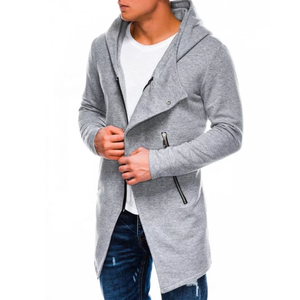 Nuevos hombres de moda de algodón largo sudaderas con capucha de lana nuevo fabricante proveedor logotipo personalizado sudadera Fitness hombres - Product Image 3