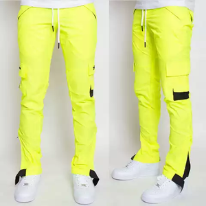 Nouvelle Arrivée 2026 – Pantalon Cargo Décontracté Léger Taille Mi-Haute avec Broderie et Cordon de Serrage pour Homme, Logo Personnalisé - Product Image 3