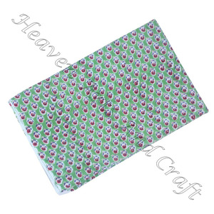 ผ้าวอยทำจากผ้าฝ้ายออร์แกนิกพิมพ์ลายแบบอินเดียน้ำหนักเบาย้อมด้วยมือธรรมชาติสำหรับกระเป๋าผ้าม่านของเล่นเด็กผู้ชาย - Product Image 1