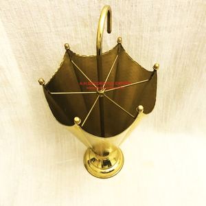 งานประติมากรรมรูปทรงร่มโบราณ ดีไซน์แบบตอกลาย ทำจากทองเหลืองชุบ สำหรับตกแต่งบ้าน งานออกแบบโลหะ ดีไซน์ไม่ซ้ำใคร - Product Image 6