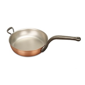 Lot de 2 poêles à frire de tailles différentes en acier inoxydable pour hôtel restaurant - Product Image 3