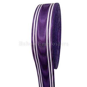 Cintas y Barras de Lazo para Uniformes de Adultos y Cortinas de Lazo Blancas (Rollo) con Impresión de Logotipo Personalizado, 12 Colores Regulares - Product Image 1