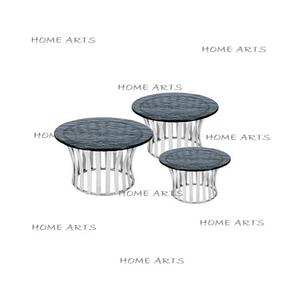 Lot de 3 présentoirs à gâteaux en métal et verre Présentoir à gâteaux de forme carrée design tendance pour fournisseur en gros - Product Image 5