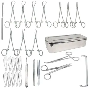 Castration Surgery Surgical Instruments Set 28Pcs Basic Thoracic Major Veterinary General Spay kit Minor Tool Surgical Neute