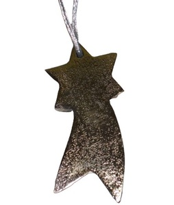 ALUMINIUM METAL STAR CHRISTMAS HANGING ORNAMENT HIGH QUALITY METAL CHRISTMAS <b>TREE</b> DECORATION - Product Image 1