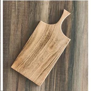 Tabla de cortar de madera hecha a mano, Rectangular, cuadrada, para servir, de madera, artesanal Rural de la India - Product Image 3