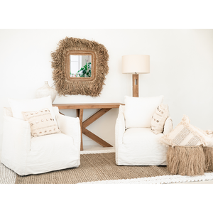 Square Woven Seagrass <b>Mirror</b> Seagrass <b>Wall</b> <b>Mirror</b> Seagrass Square <b>Mirror</b> Frame Rustic and Aesthetic Decoration For Home - Product Image 3