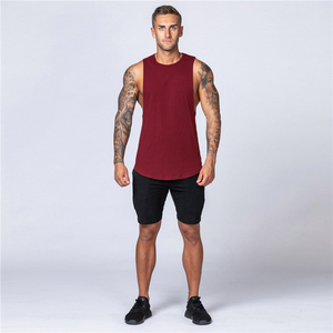 Top Notch qualité hommes débardeur coupe ample musculation Style tricoté tissage grande taille col rond Gym tenue décontracté été - Product Image 4