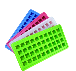 Best Selling 40 Cavity Silicone Fácil Liberação <span class=keywords><strong>Mini</strong></span> <span class=keywords><strong>Ice</strong></span> <span class=keywords><strong>Cube</strong></span> Bandeja Quadrada para Home Kitchen <span class=keywords><strong>Ice</strong></span> Cream Making - Product Image 1
