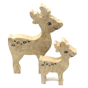 Ornements de Noël faits à la main en bois de cerf fait à la main et autres décorations de Noël d'Inde - Product Image 4