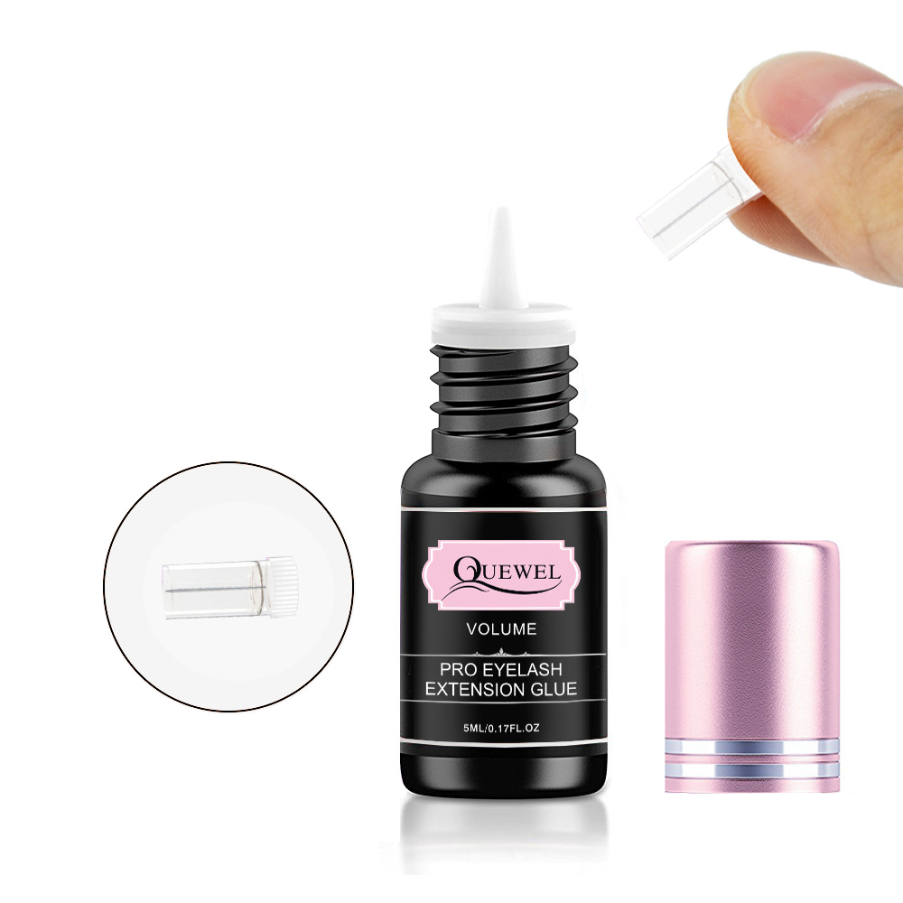 Клей для ресниц QUEWEL, оптовая продажа, высокое качество, частная этикетка, не вызывает раздражающий запах, клей для ресниц