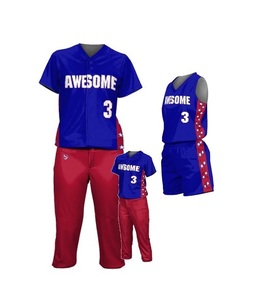 New Fashionable Unisex <b>Baseball</b> & Softball Jersey <b>Set</b> Breathable Sportswear From Bangladesh Plus Size Blank Pattern Type - Product Image 2