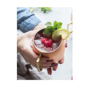 Produit le plus vendu Tasse en cuivre pur Moscow Mule Prix bon marché Tasses en acier inoxydable pour bière plaquée cuivre de l'exportateur indien - Product Image 4