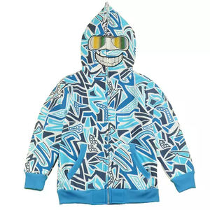 Sudadera con capucha y cremallera para hombre, prenda deportiva masculina con forro polar, diseño de logotipo en blanco, con cremallera completa y diseño personalizado a granel - Product Image 5