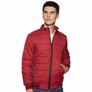 Chaqueta de Invierno para Hombre con Capucha y Cuello Alto, Acolchada, con Cierre, Decorada con Estampado, Transpirable e Impermeable - Product Image 4