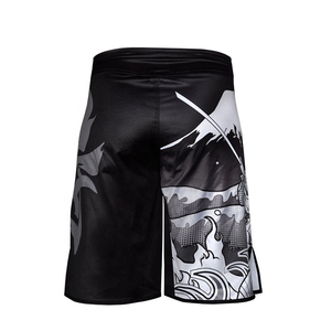 Short mma pour hommes, Design épaissi, à votre propre vêtement noir, dernier design, 2022 - Product Image 2
