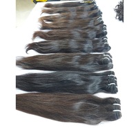 Extensions de cheveux humains indiens Remy vierges non traités 12A en gros, double trame, dentelle HD, doux, brillants, ondulations naturelles, donneur unique