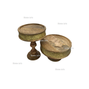 Support à gâteau rond de qualité supérieure, taille personnalisée, couleur marron, pour mariage et fêtes - Product Image 5