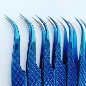 Pinzas para extensiones de pestañas de acero inoxidable japonesas puntiagudas profesionales de alta calidad, herramienta de belleza probada a mano, tendencia - Product Image 6