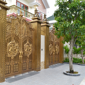 Porte d'entrée moderne, 1 pièce, design en aluminium, Style européen, portes décoratives - Product Image 4