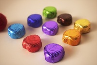 Chocolate Compuesto en Forma de Corazón de Alta Calidad, Sabor a Leche, Envoltorio Colorido, Nuevo para Regalos