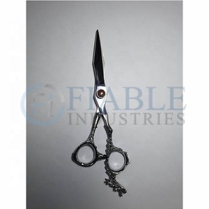 กรรไกรตัดผมด้ามมังกรมีลวดลายเป็นเหล็ก J2พร้อมใบมีดคมเครื่องมือด้านความงาม - Product Image 2