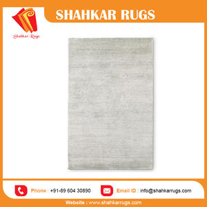 Tapis moderne indien en laine pelucheuse noué à la main, lavable, imprimé, pour chambre d'enfant, salon, couverture élégante, exportateur de tapis - Product Image 3