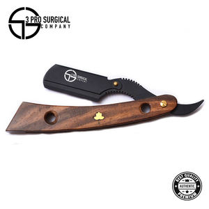 Maquinilla de afeitar recta de calidad 3Pro diseñada para uso profesional, construcción de acero inoxidable, diseño ligero y facilidad de control - Product Image 4