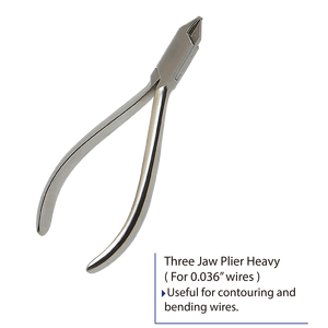 Pince orthodontique de pliage de fil de contour à trois mâchoires de haute qualité pince dentaire Instruments chirurgicaux - Product Image 5