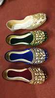 Chaussures plates Khusa en cuir de haute qualité pour femmes du Pakistan Chaussure à tige confortable et légère avec semelle intérieure