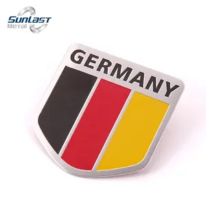 3D เยอรมนีธงสัญลักษณ์รถโลหะโลโก้โลโก้รถยนต์สติกเกอร์