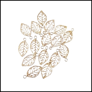 จี้รูปใบไม้ชุบทอง - Product Image 3