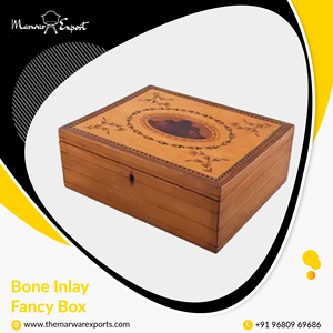 Boîte fantaisie en incrustation d'os de haute qualité - Product Image 2