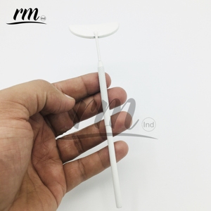 High Quality Professional White Half Moon Lash Extension <b>Mirror</b> Stainless Steel Eyelash Application Accessories for <b>Makeup</b> Tool - Product Image 1