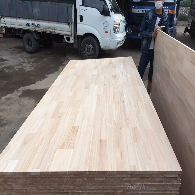 Planche à découper à joint, planche à découper en bois de pin de haute qualité-panneau en caoutchouc
