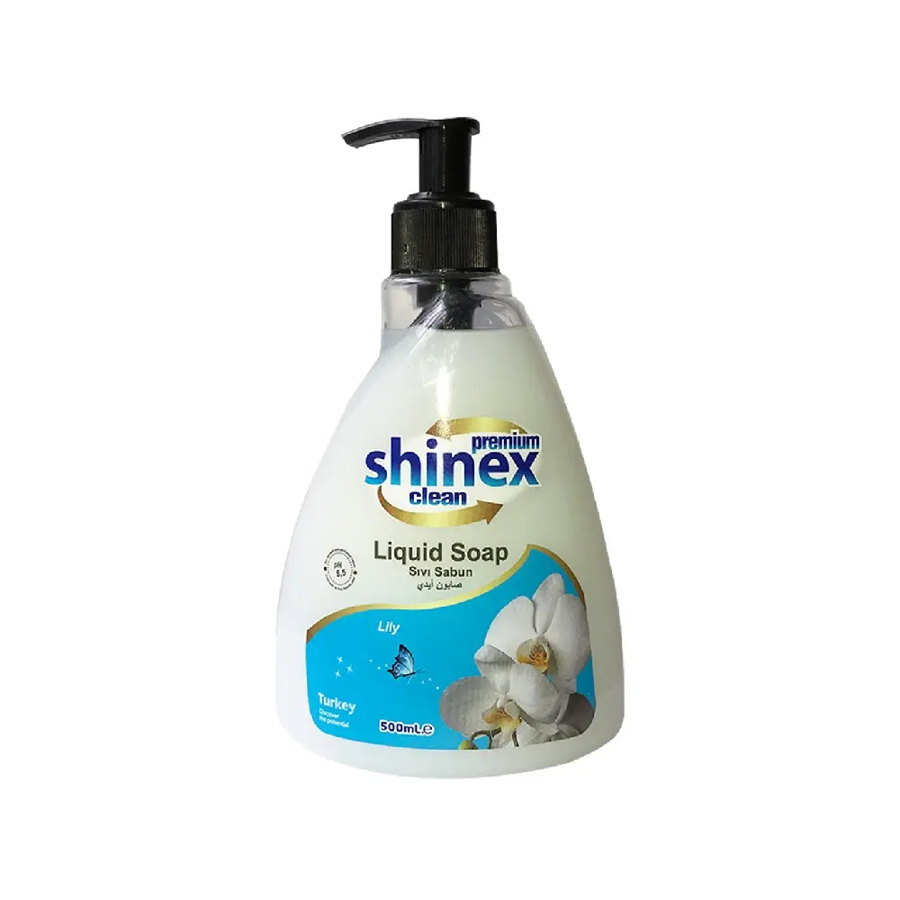 SHINEX — savon liquide au parfum de lys, 500ml, écologique, pour le lavage des mains, fabriqué en turquie