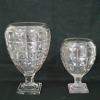 Vase à fleurs en verre moderne pour la décoration de la maison et des mariages, luxe, écologique, contemporain, pour table, logo personnalisé, transparent, pour hôtels