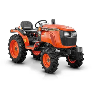 Kubota-Mini Tractor agrícola B2441, motor 24 HP de 3 cilindros, hecho en Japón, con dirección asistida avanzada y asiento cómodo