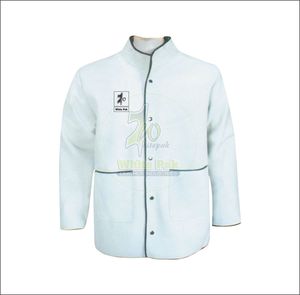 Chaqueta de Soldadura de Cuero Vacuno de Alta Calidad, Resistente, Blanca, Anti-Calor, Antiestática, de Seguridad Industrial, Color Personalizado - Product Image 3