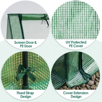 Serre en tissu Polycarbonate à cadre en acier VERTAK, bâche simple, jardin en Tunnel