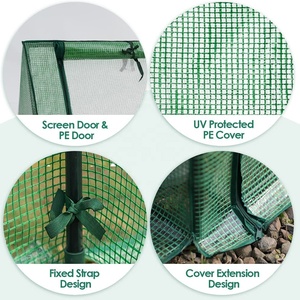 <span class=keywords><strong>Serre</strong></span> en tissu Polycarbonate à cadre en acier VERTAK, bâche simple, jardin en Tunnel - Product Image 6