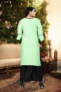 Kurtis Dames Coton Reyon Femmes Anarkali Dernier Design De Mode Prêt À Porter Bas Prix avec Dupatta Jackate Robe Indienne En Gros ApparelGarment - Product Image 6