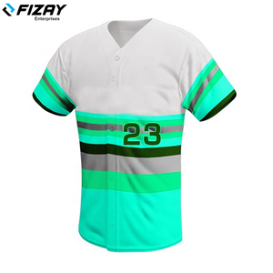 2022 nuevo diseño de uniforme de béisbol transpirable para hombres de alta calidad al por mayor por FIZAY ENTERPRISES - Product Image 2