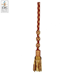 พู่ทองคำแท่ง OEM พร้อมเชือกทองและตะขอทองเหลือง ขายส่งสายคล้องคอไม้กางเขนและสายคล้องคอสำหรับนักบวช ผลิตใน EBC ปากีสถาน - Product Image 4