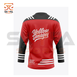 Camisetas deportivas de Hockey sobre hielo, Jersey personalizado de poliéster, novedad, venta al por mayor, 2021 - Product Image 6