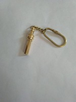Porte-clés en laiton brillant