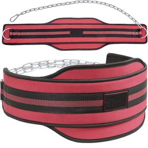 High Quality Custom Weightlifting Neoprene Dip Belts/Bulk Order Weight Lifting Dip Belt Include 32 Inch <b>Stainless</b> <b>Steel</b> <b>Chain</b> - Product Image 2